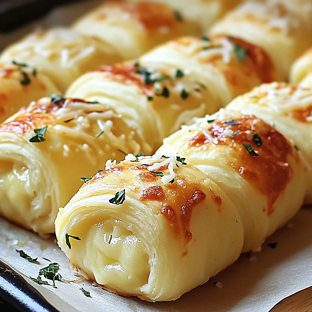 A plate of cheesy garlic butter.