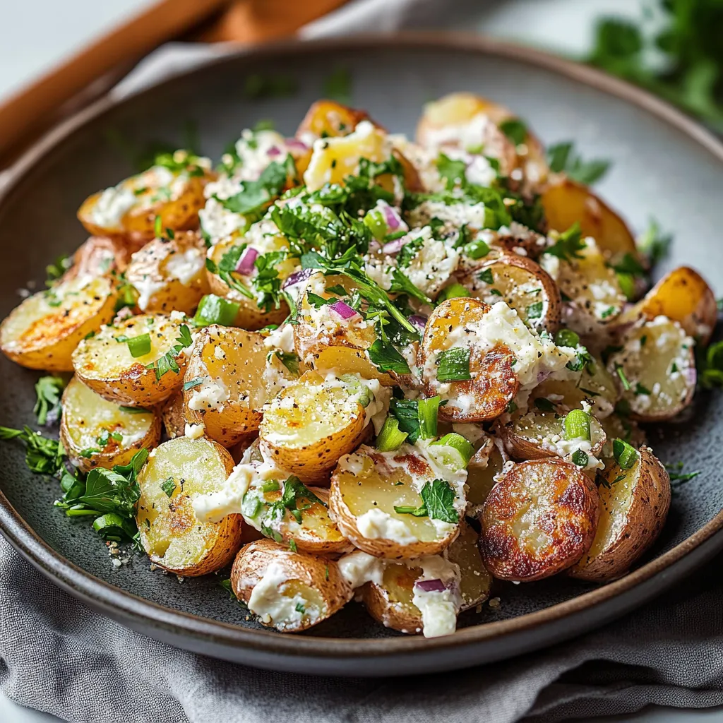 A bowl of food with potatoes and cheese.