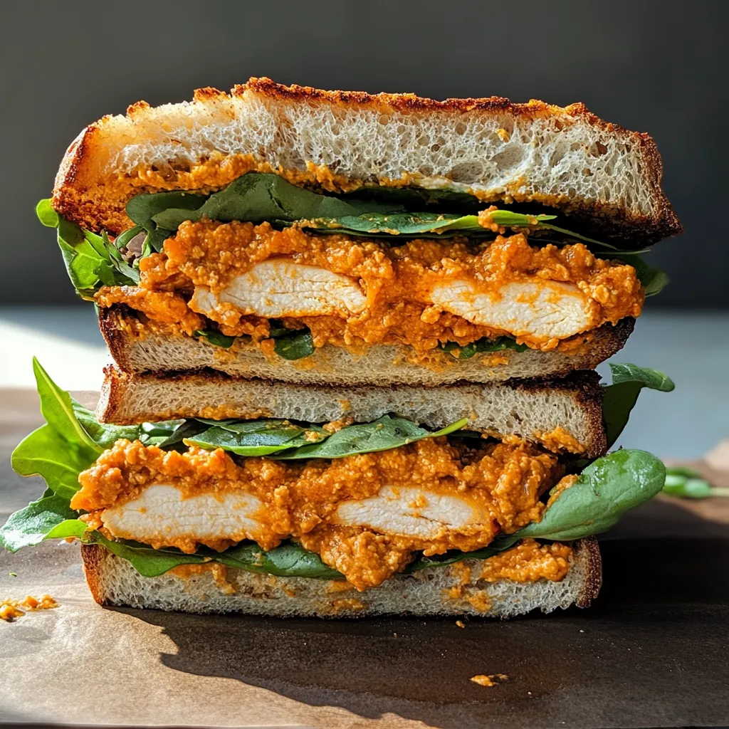 A sandwich with meat and sauce.