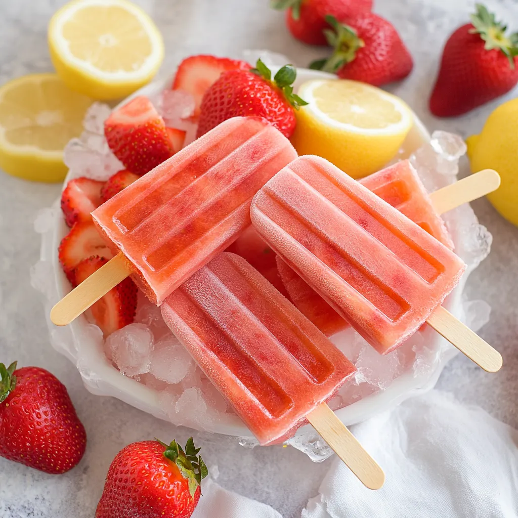 A bowl of fruit with strawberries and lemons.