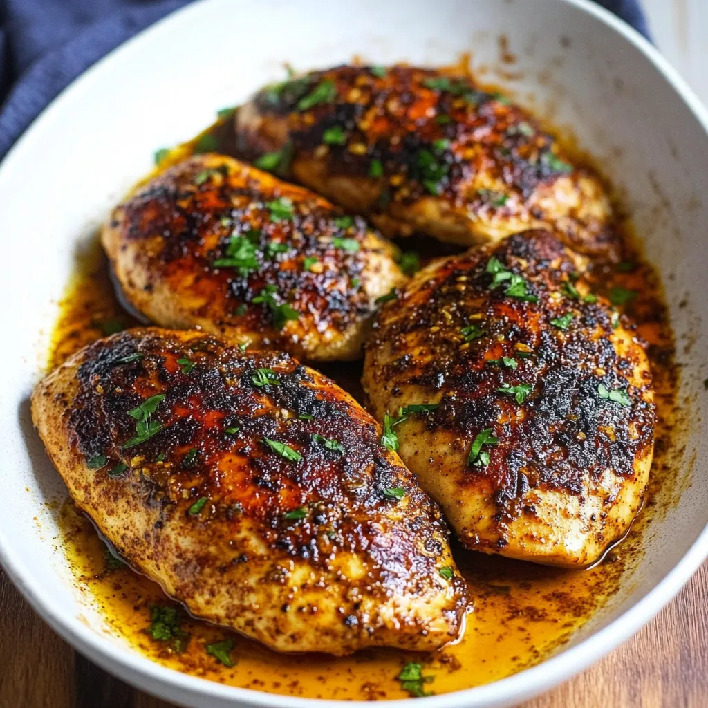Chicken in a bowl with tasty sauce.