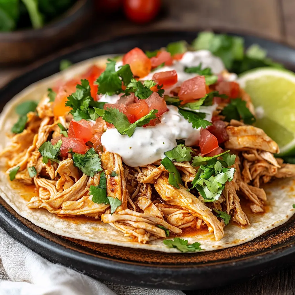Food on a plate with tomatoes, lettuce, and a scoop of sour cream.