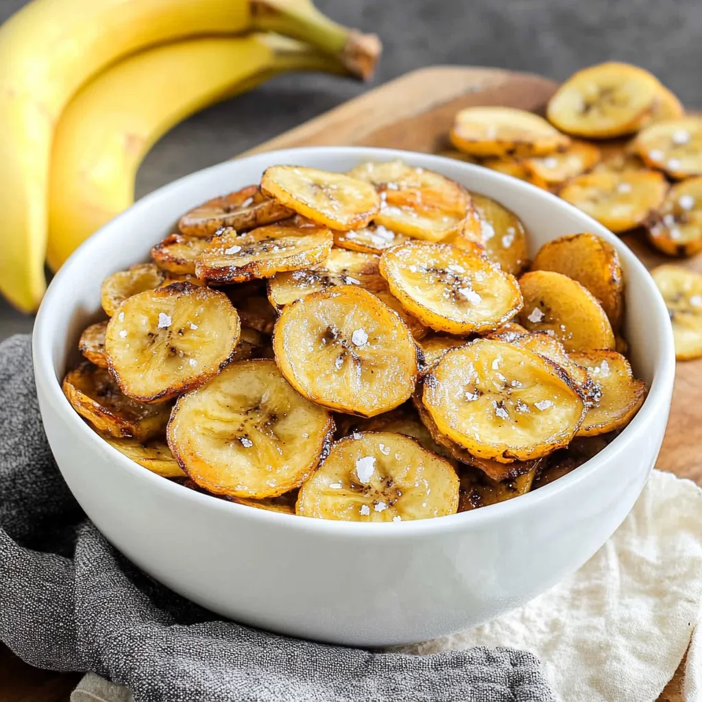 A bowl of banana chips.