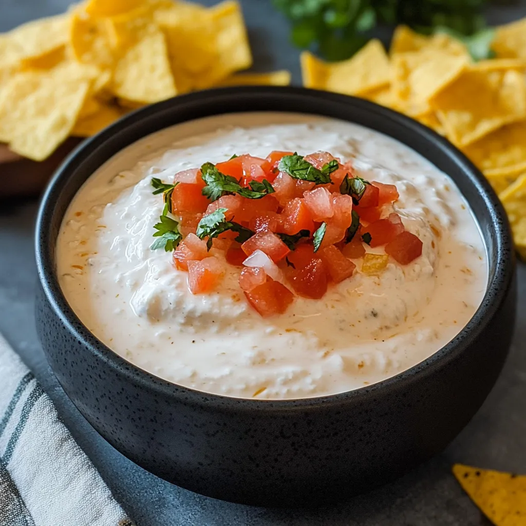 A bowl of dip with tomatoes and lettuce.