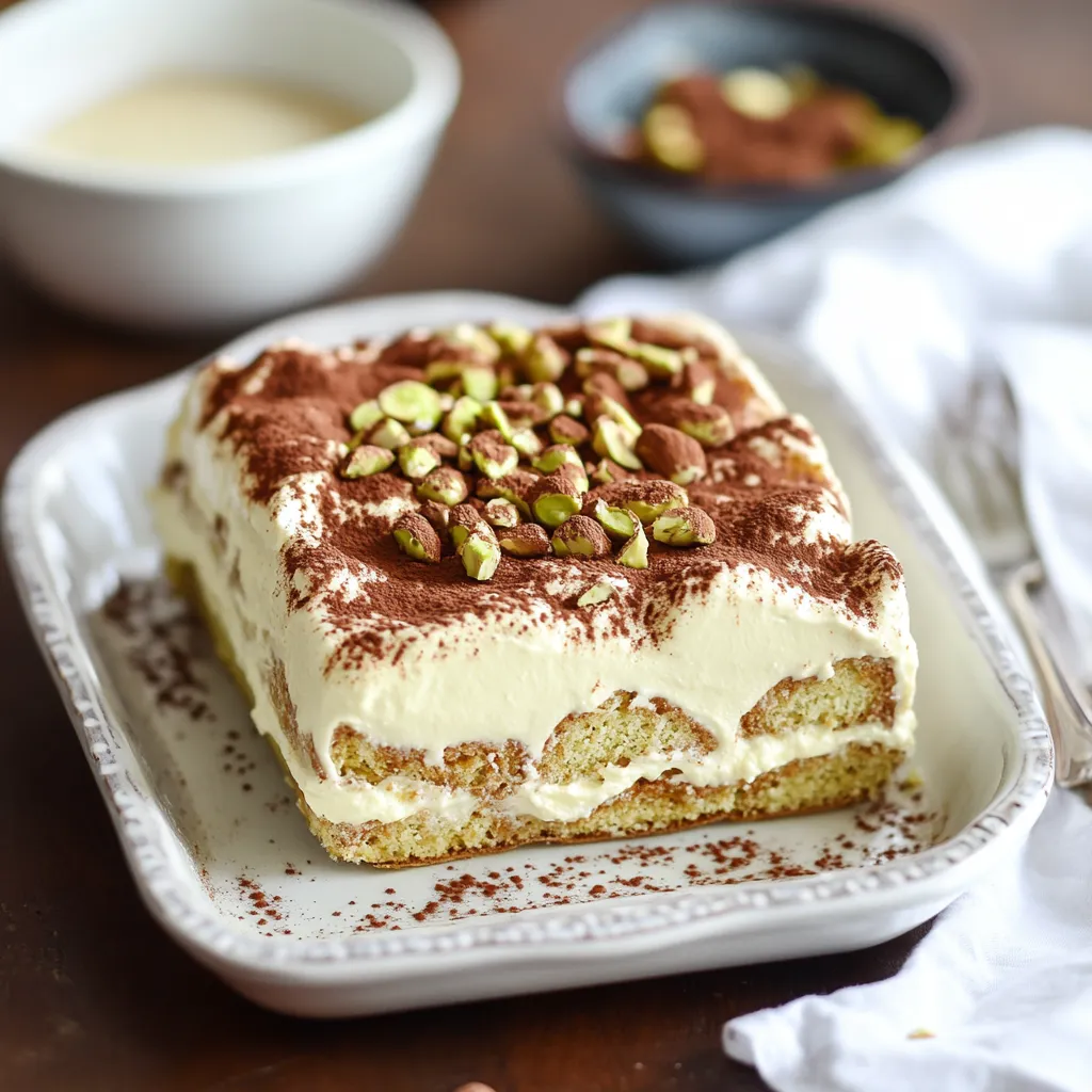 A slice of cake with almonds on top.