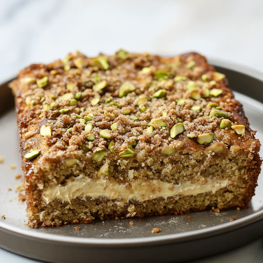 A cake slice topped with almonds.
