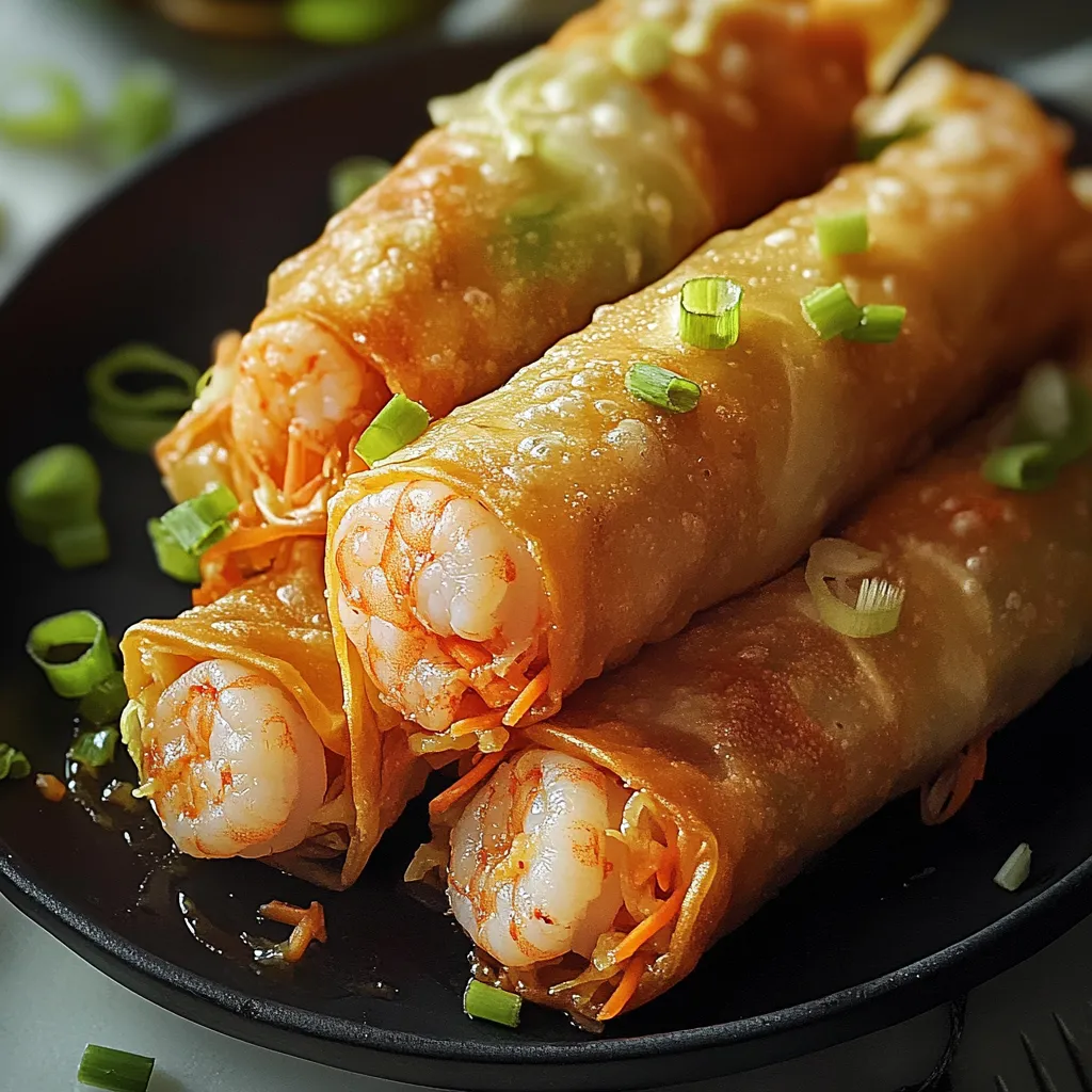 A plate of food with shrimp and carrots.