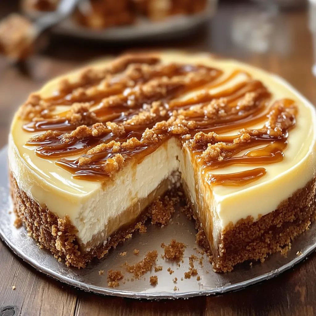 A slice of cake with caramel sauce.