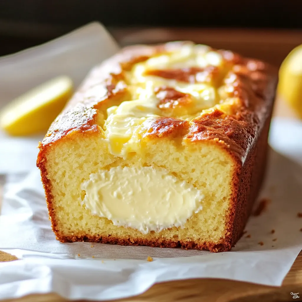 A slice of cake with butter on top.