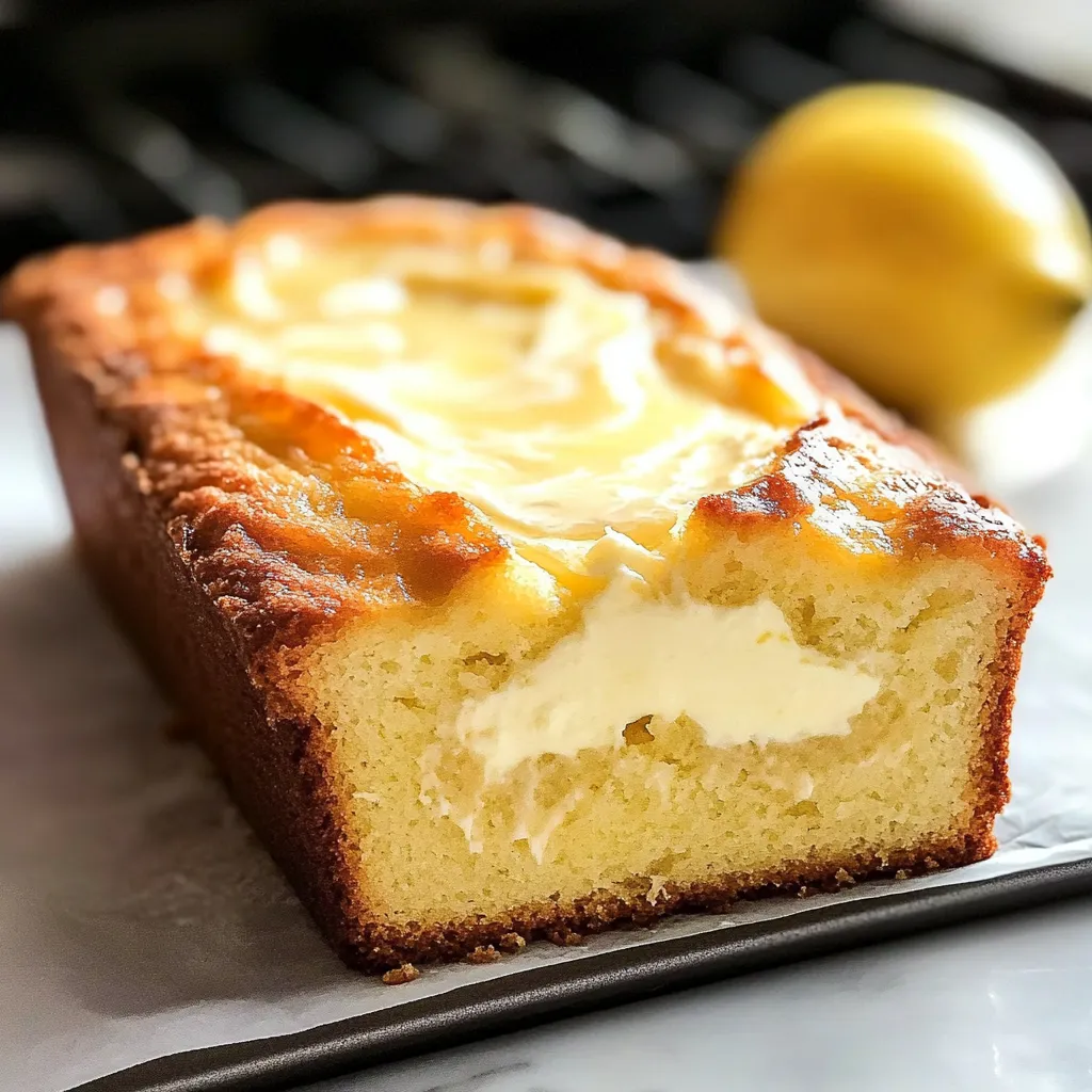 A slice of lemon cake on a plate.