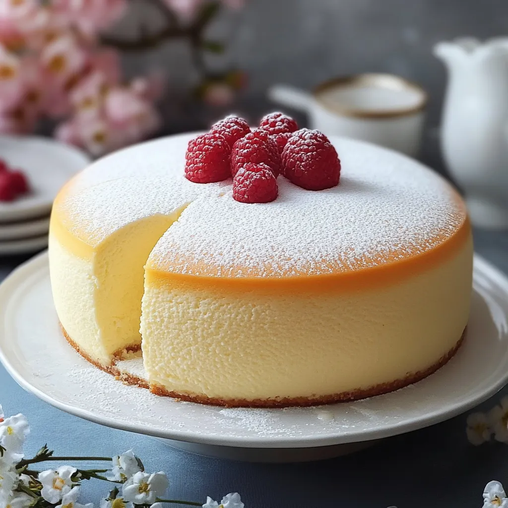A slice of cake with raspberries on top.