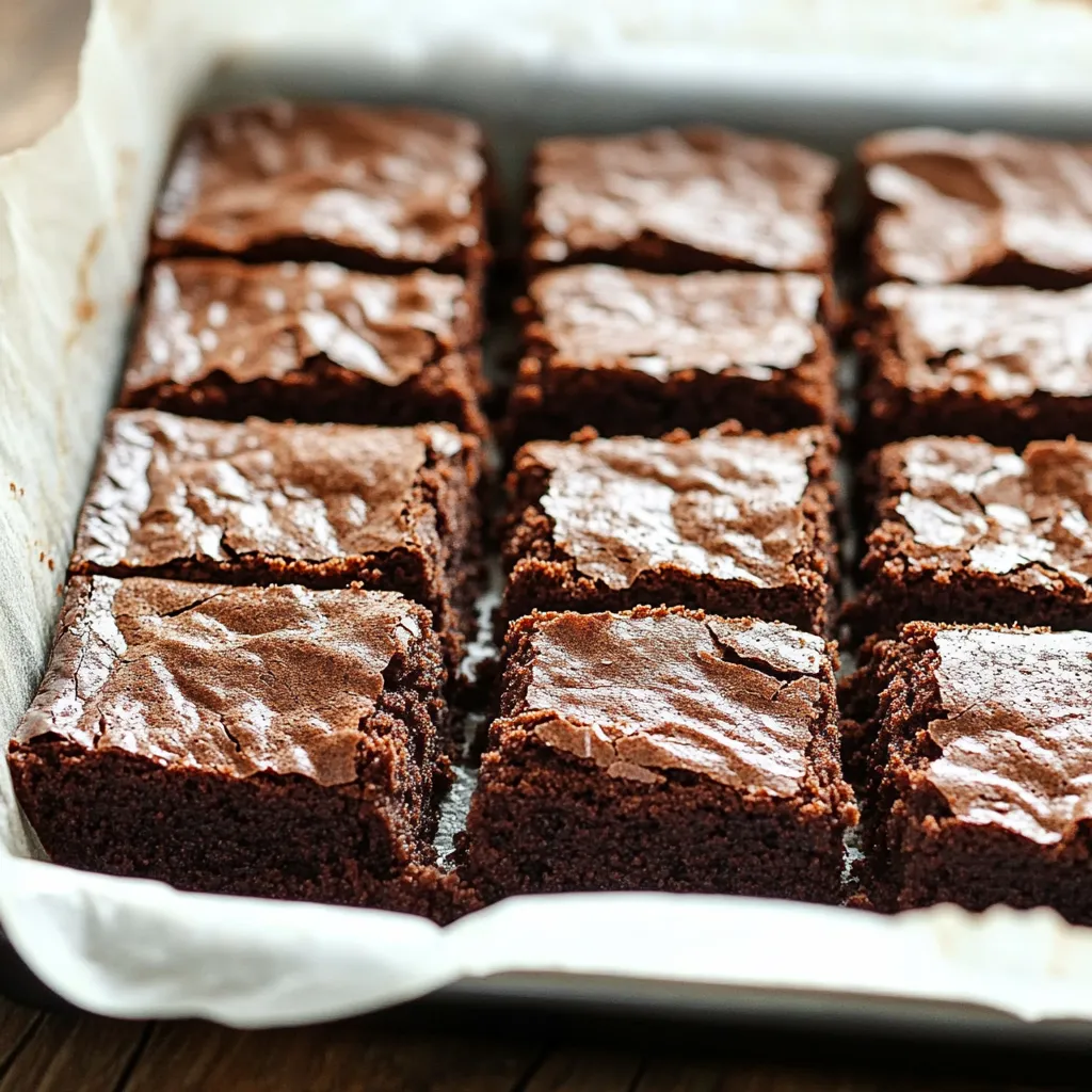 A pan of brownies.