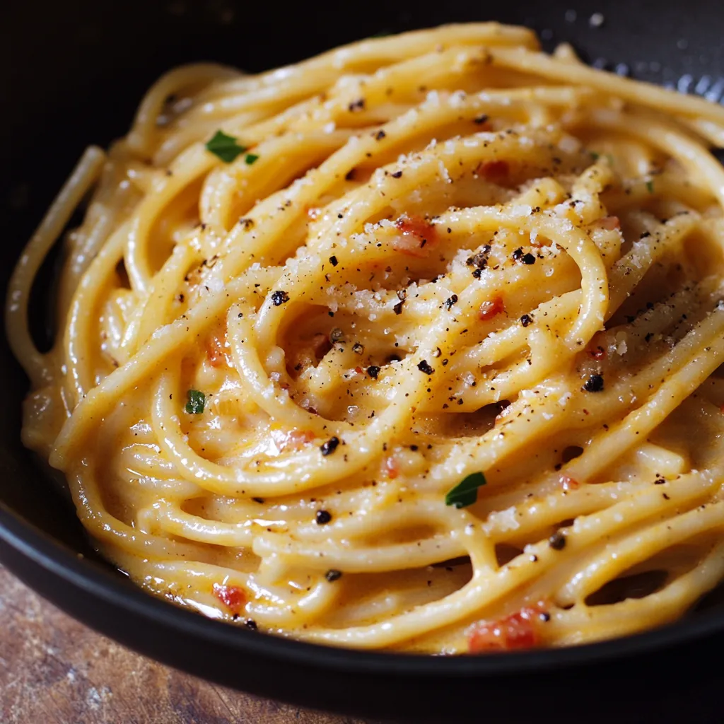 A bowl of spaghetti with tomato sauce.