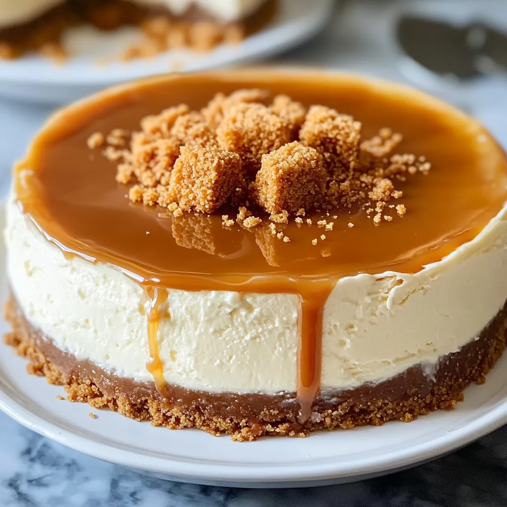 A slice of cake with caramel sauce drizzled on top.