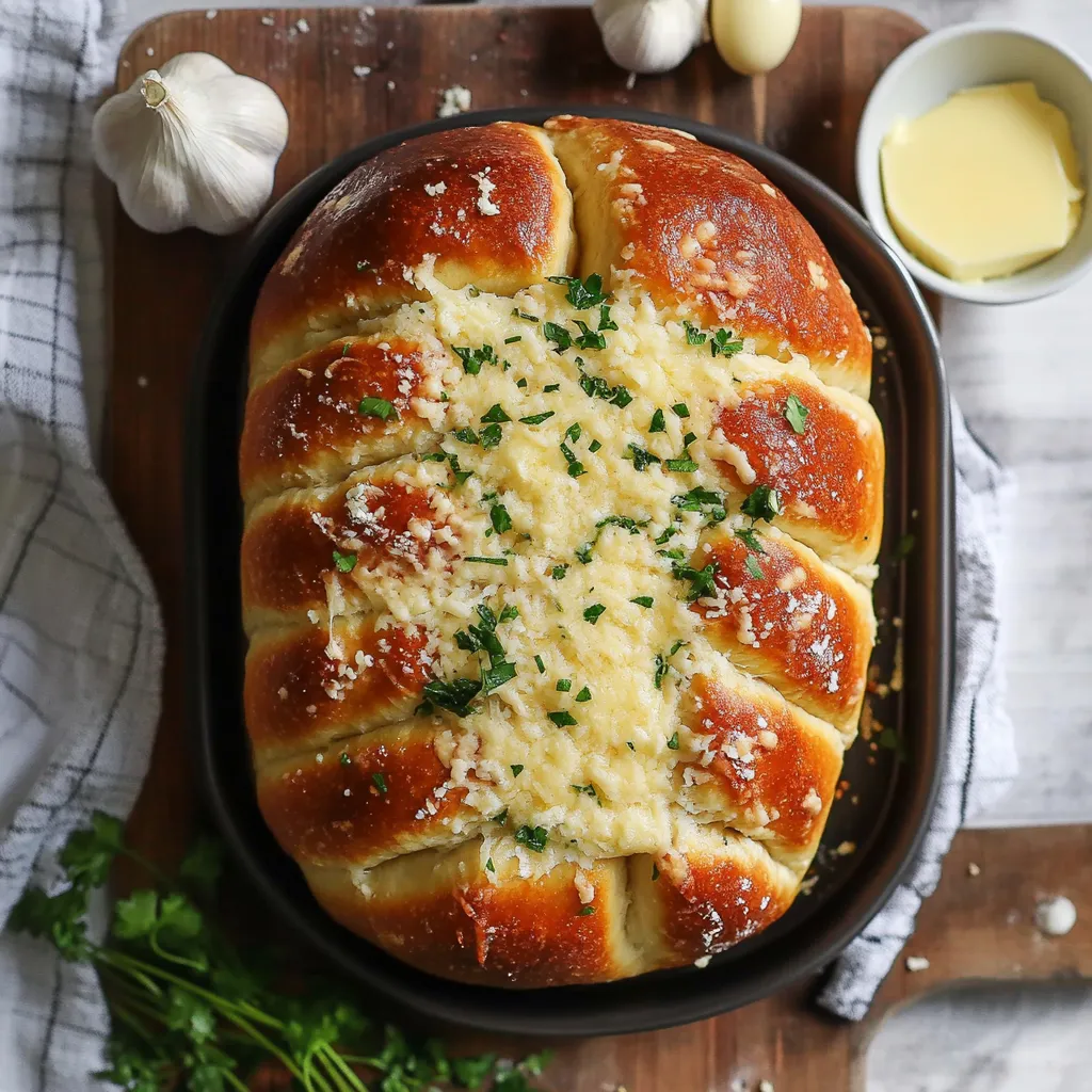 A baked dish with cheese and herbs.