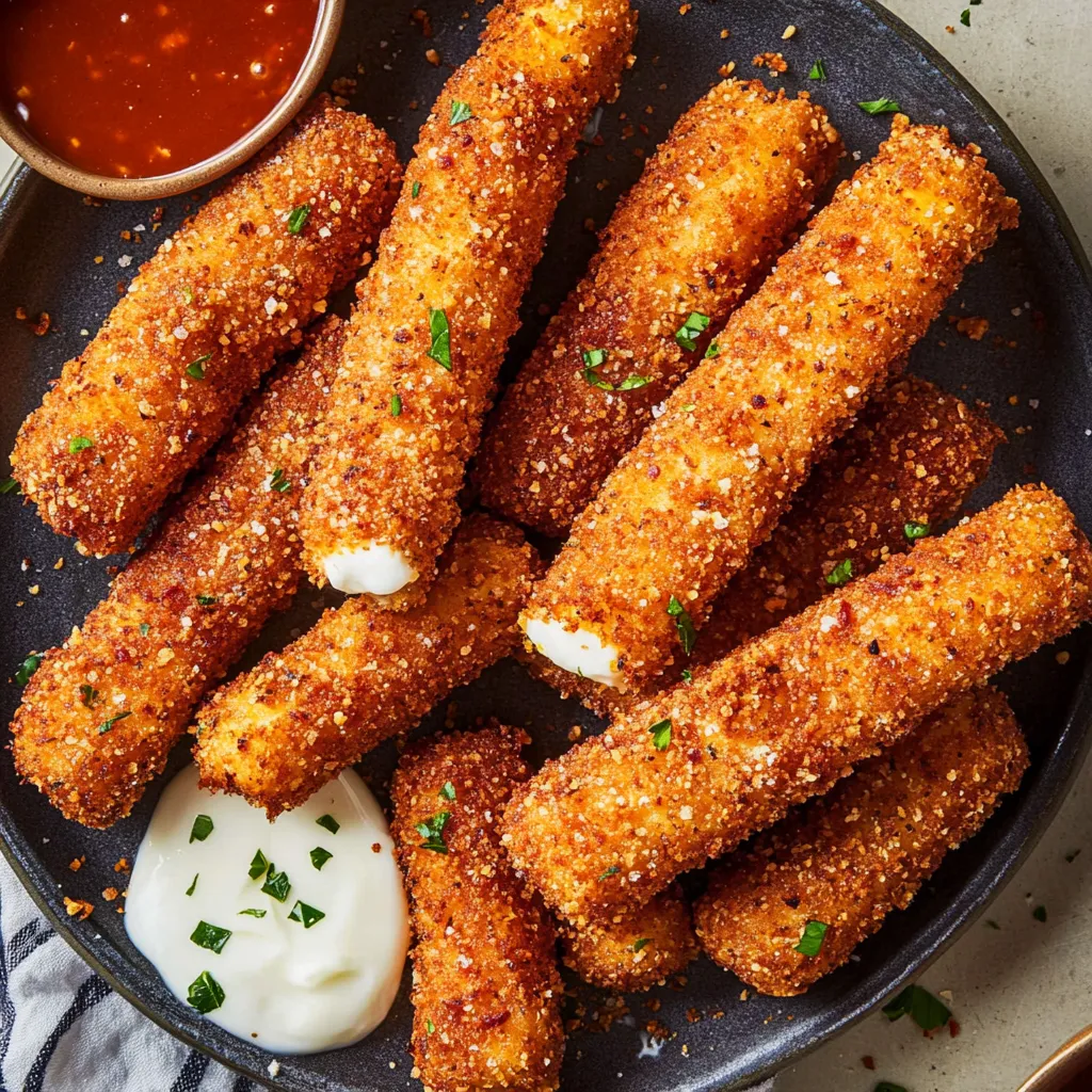 A plate of breaded food with a dipping sauce.