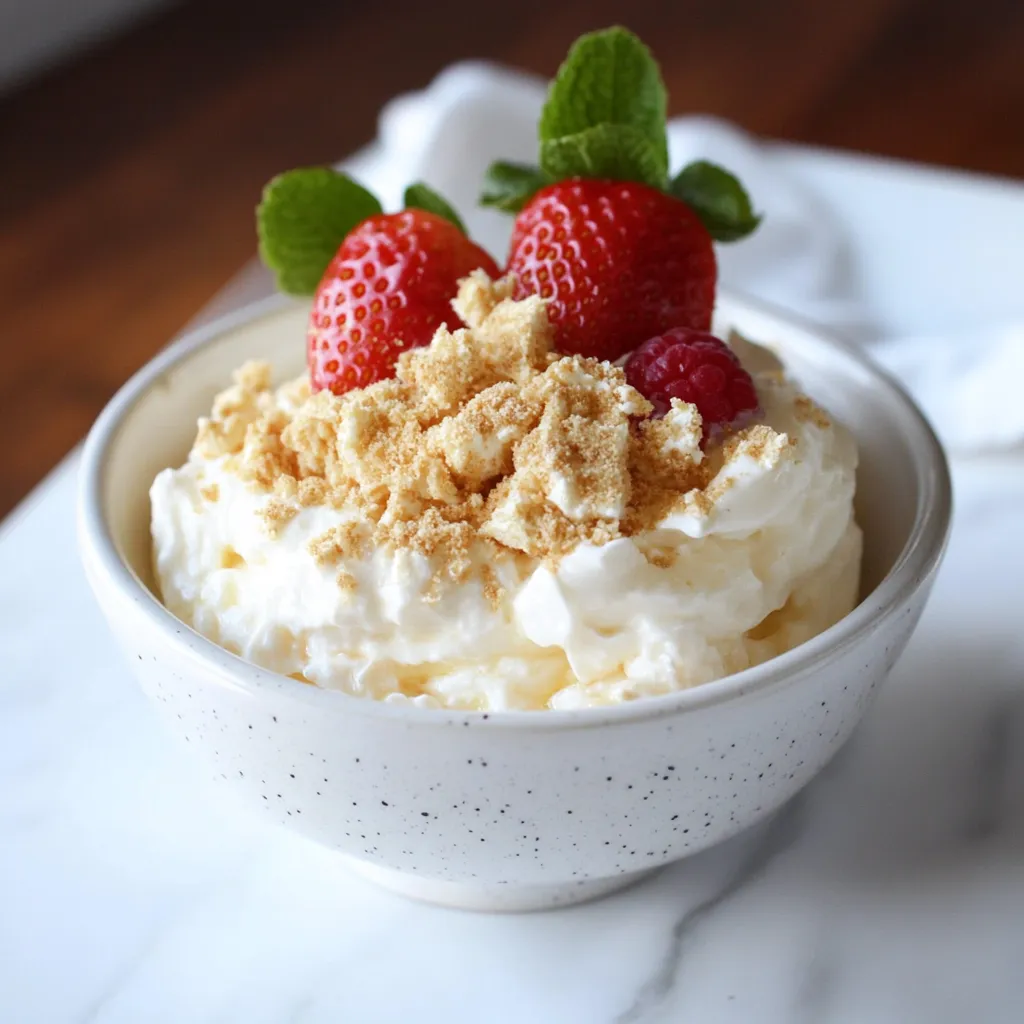 Strawberries with whipped cream served in a bowl.