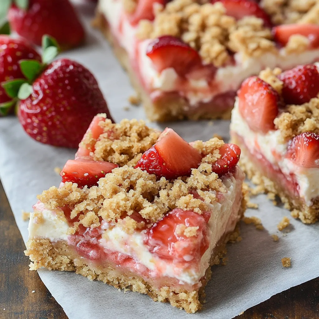A slice of strawberry cheesecake on a paper towel.