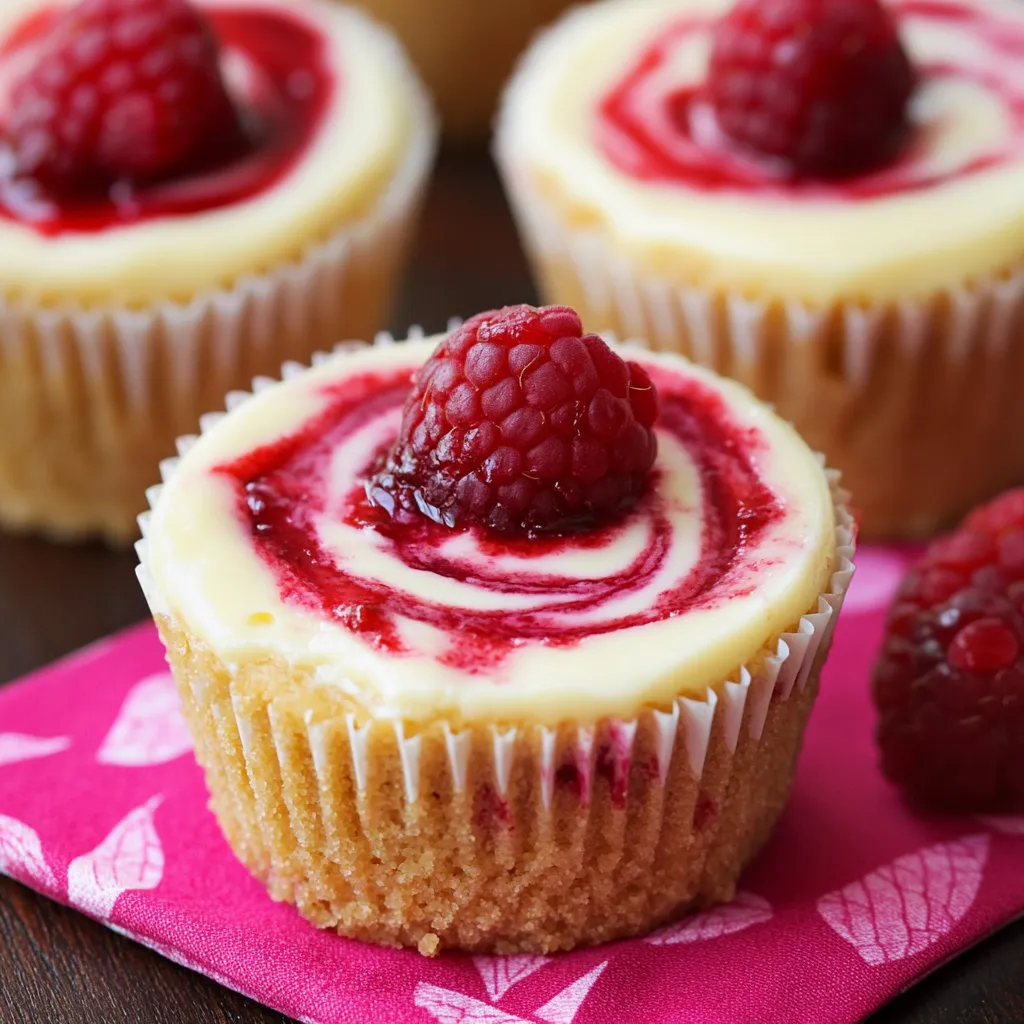 Cupcake with raspberry sitting on top.