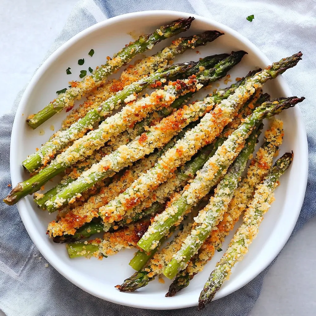 Cooked asparagus strips finished with parmesan.