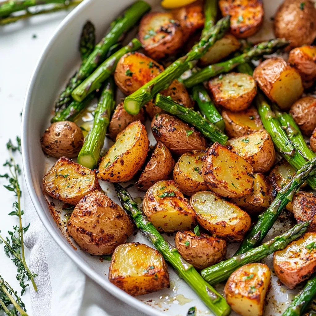 A white plate filled with roasted veggies.