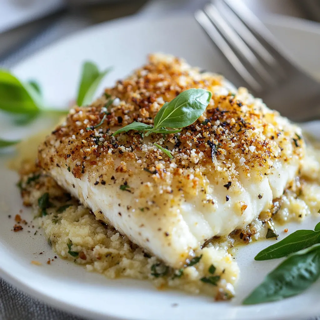 Fish on a plate served with a fork.