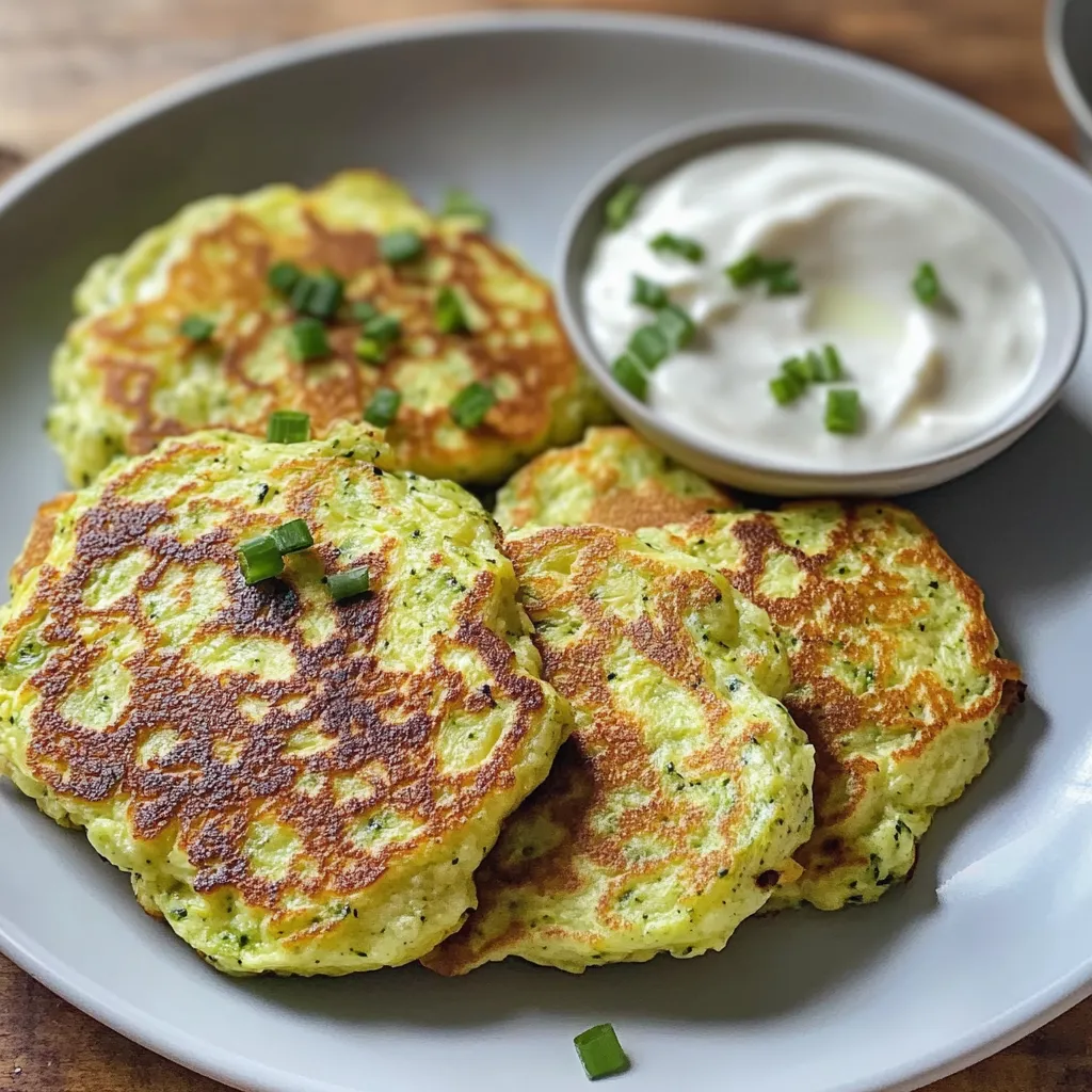 A platter piled high with fritters and a creamy dip on the side.