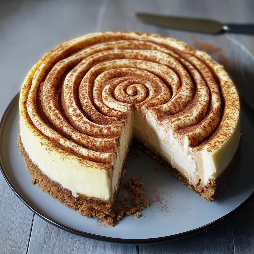 A slice of cake with a spiral pattern.