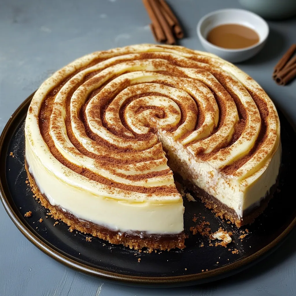 A slice of cake with a spiral pattern.