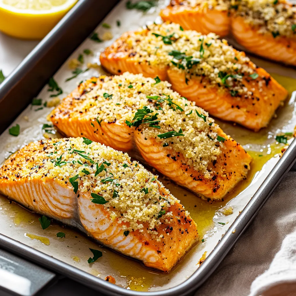 A pan of fish sprinkled with herbs and seasonings.