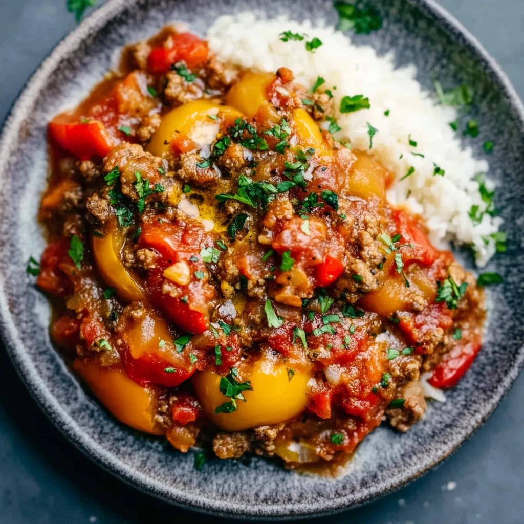 A bowl of food with rice and meat.