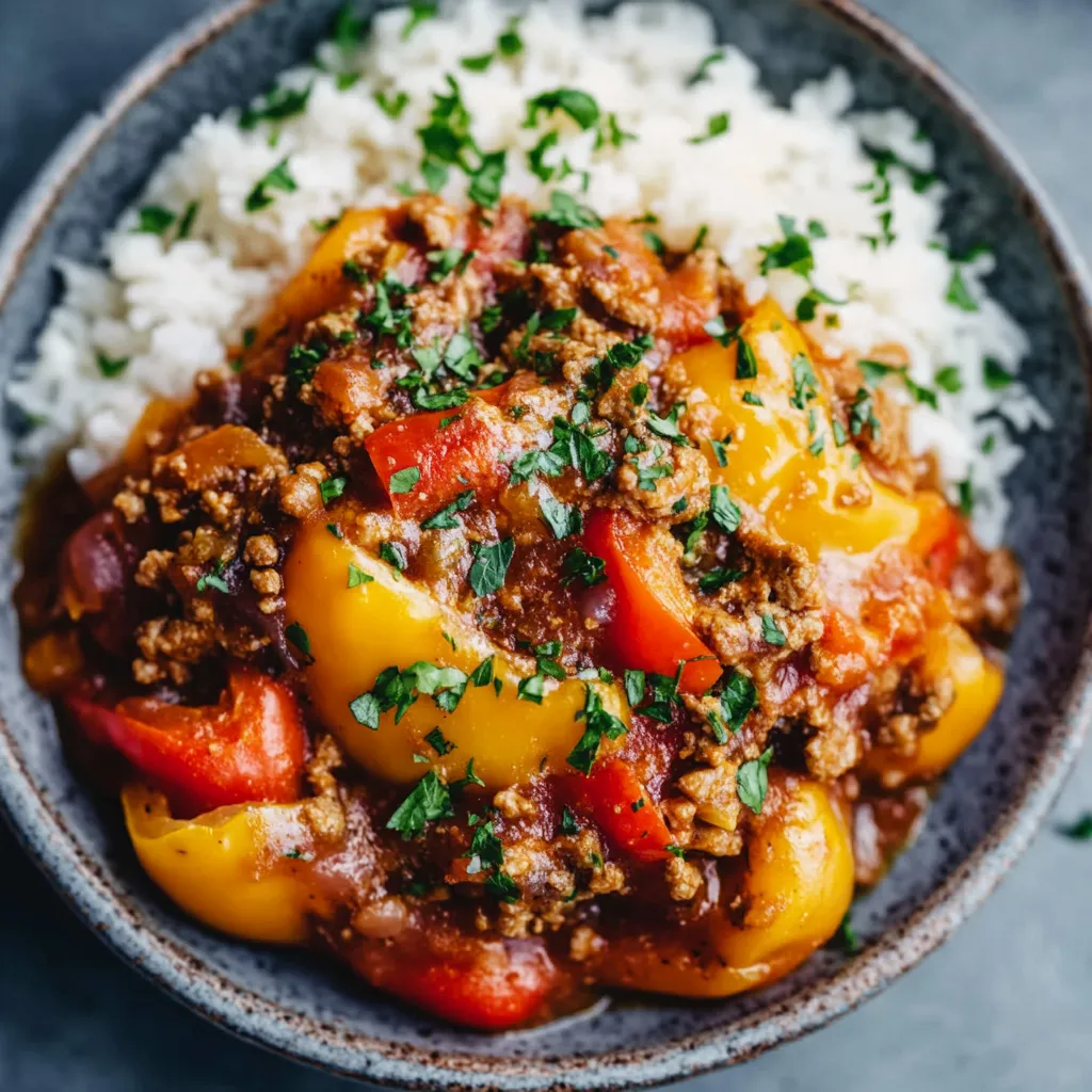 A bowl of food with rice and meat.