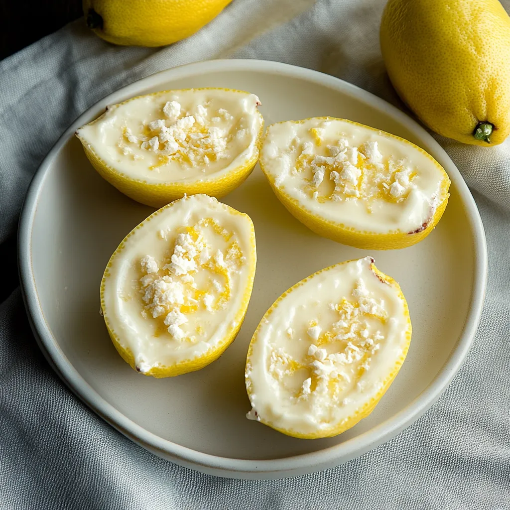 A plate of sliced lemons.