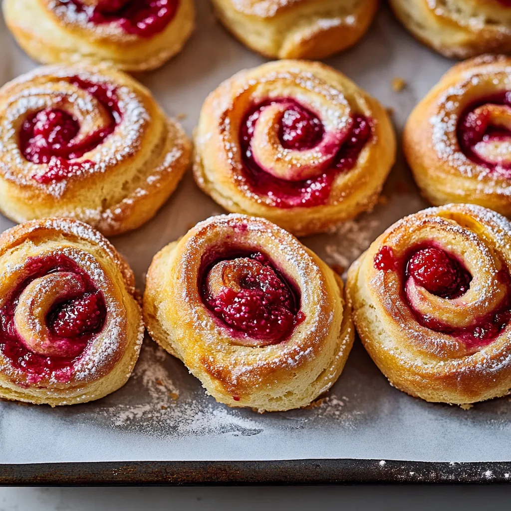 A plate of pastries with berries on top.