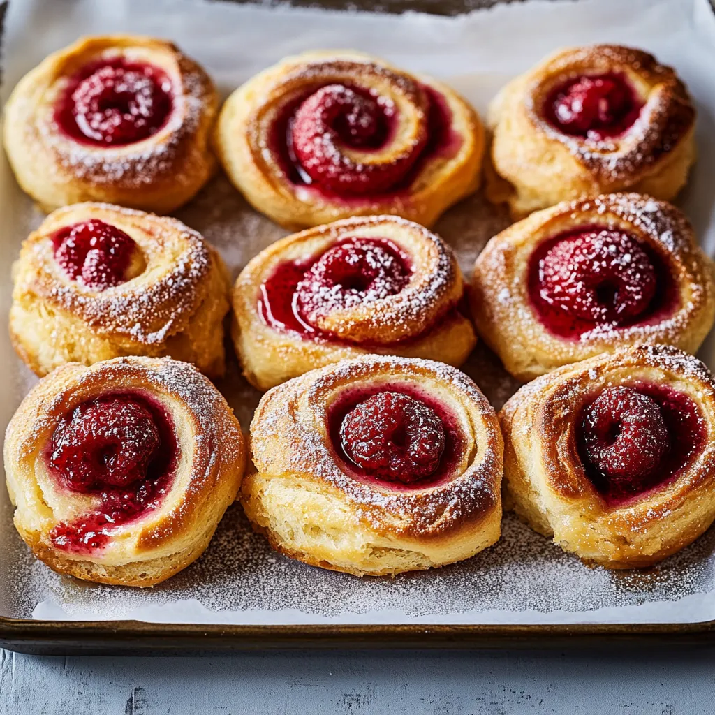 A plate of pastries with berries on top.