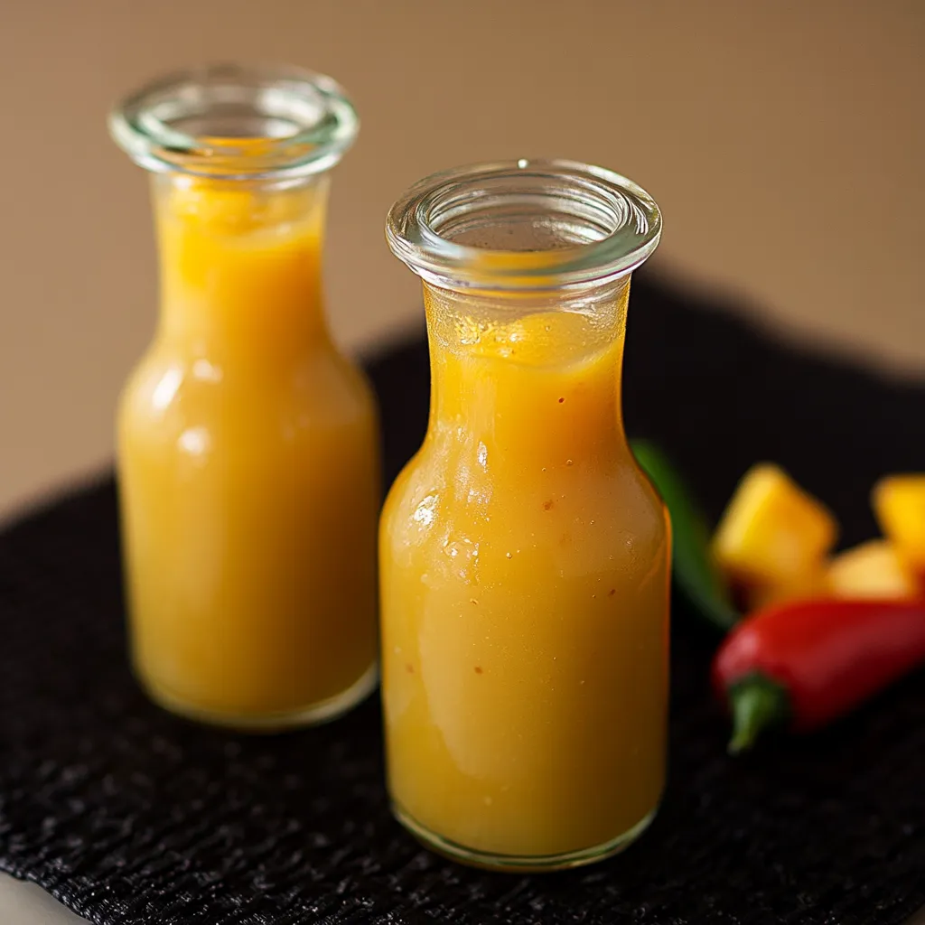 Two glasses of orange juice on a table.