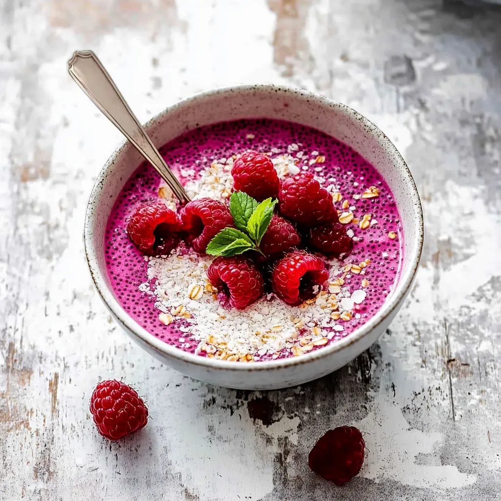 Bowl of berries with a spoon.