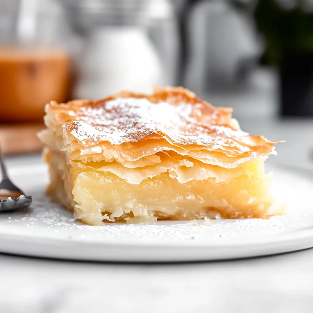 A slice of pie on a plate.