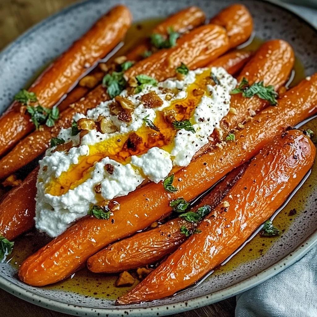 A plate of carrots with a dollop of cream cheese on top.