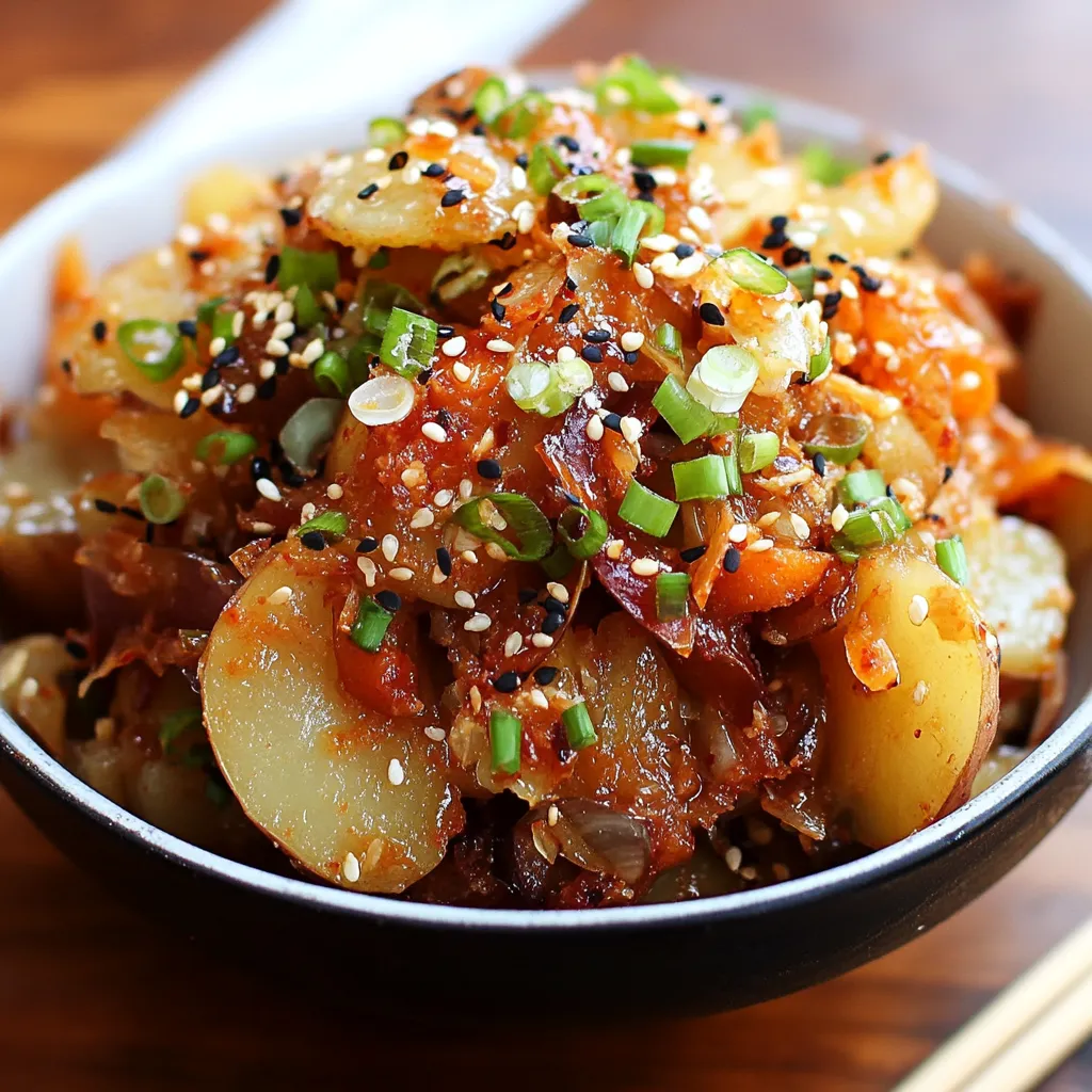 A bowl of food with black and white spices.