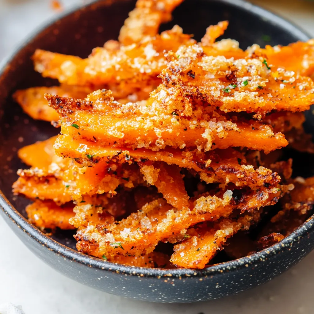 A bowl of fried carrots.