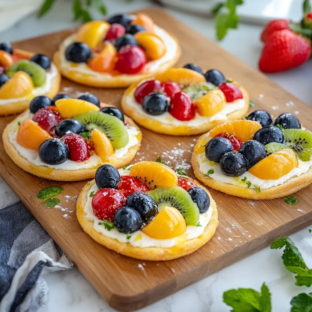 A wooden cutting board with a variety of fruits and vegetables on it.