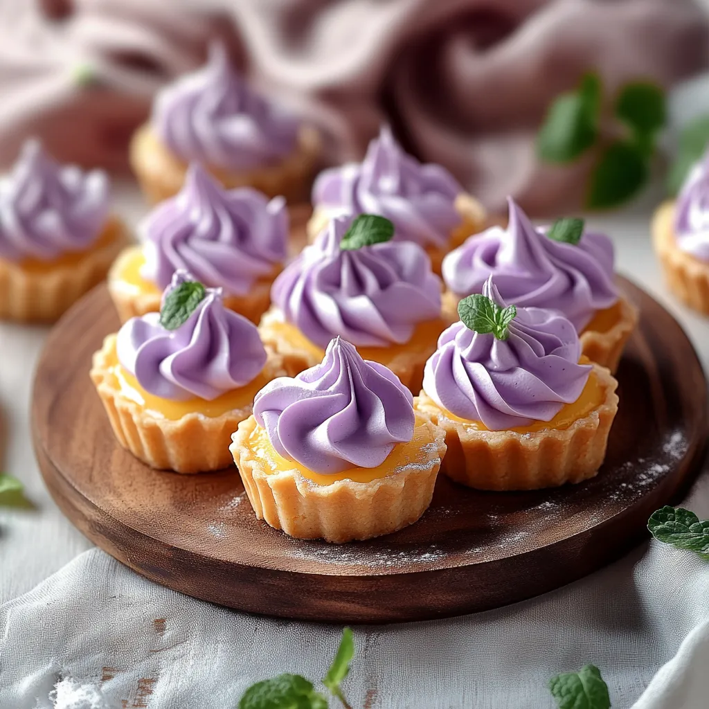 Cupcakes decorated with soft purple frosting on a plate.