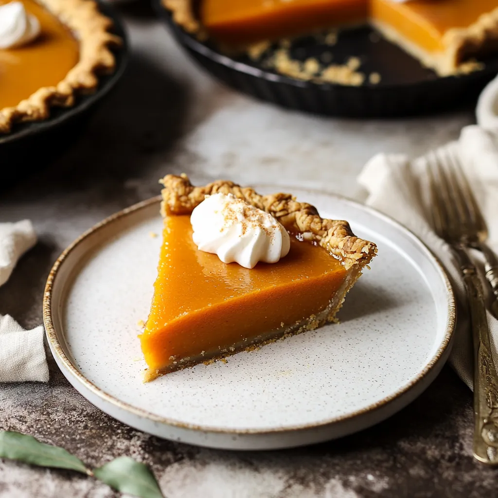 A slice of pie with whipped cream on top.