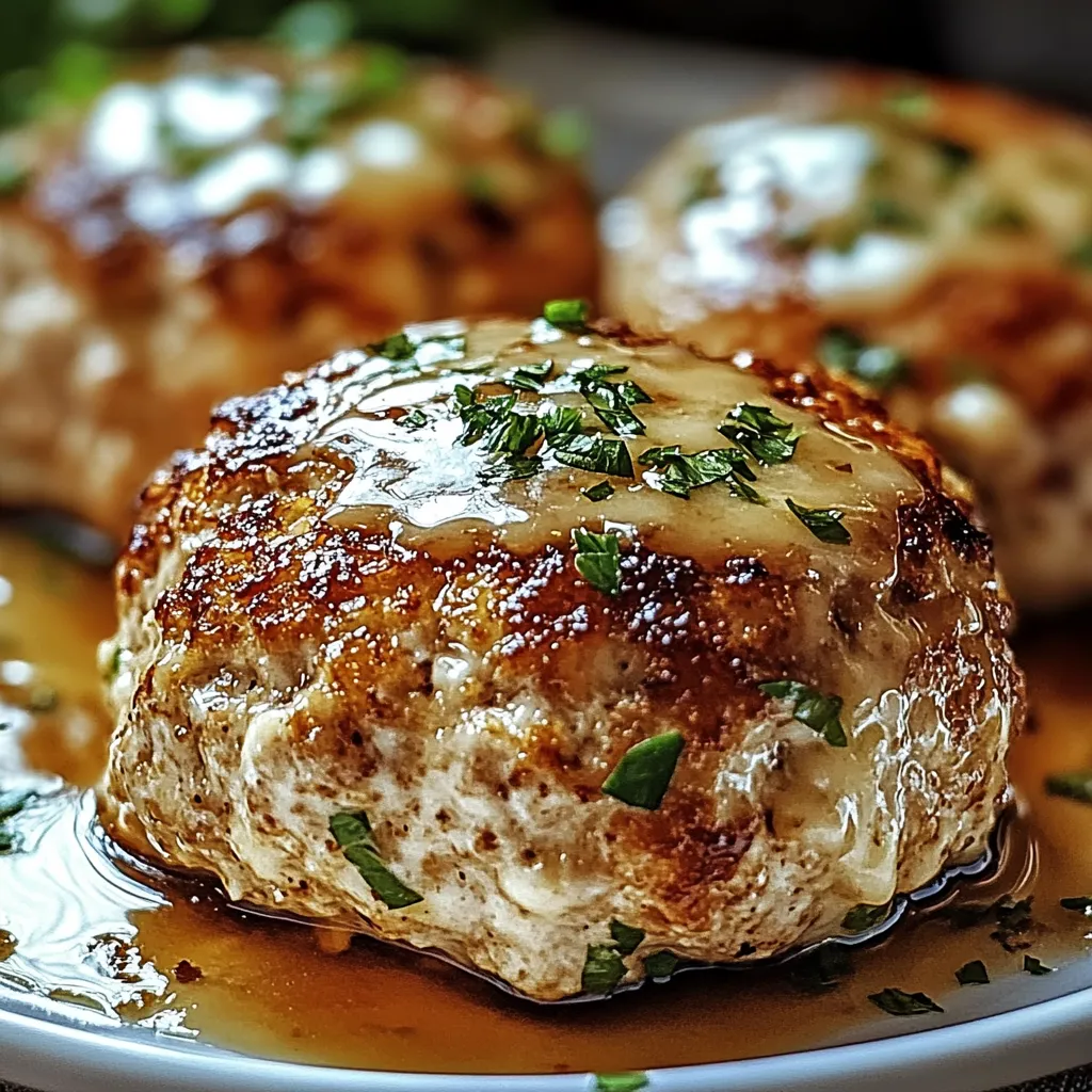 A plate of cheesy chicken loaves with marinara.