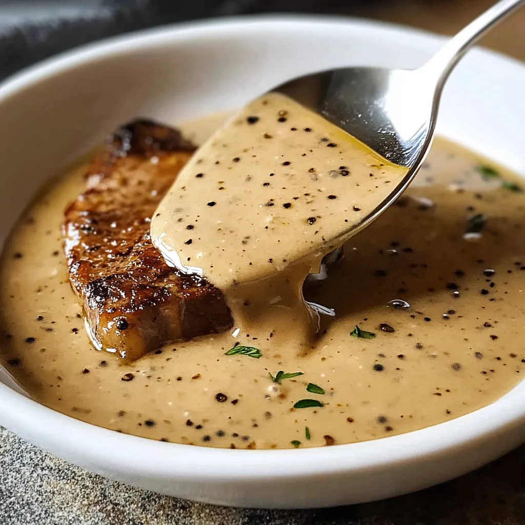 A spoon is in a bowl of soup.