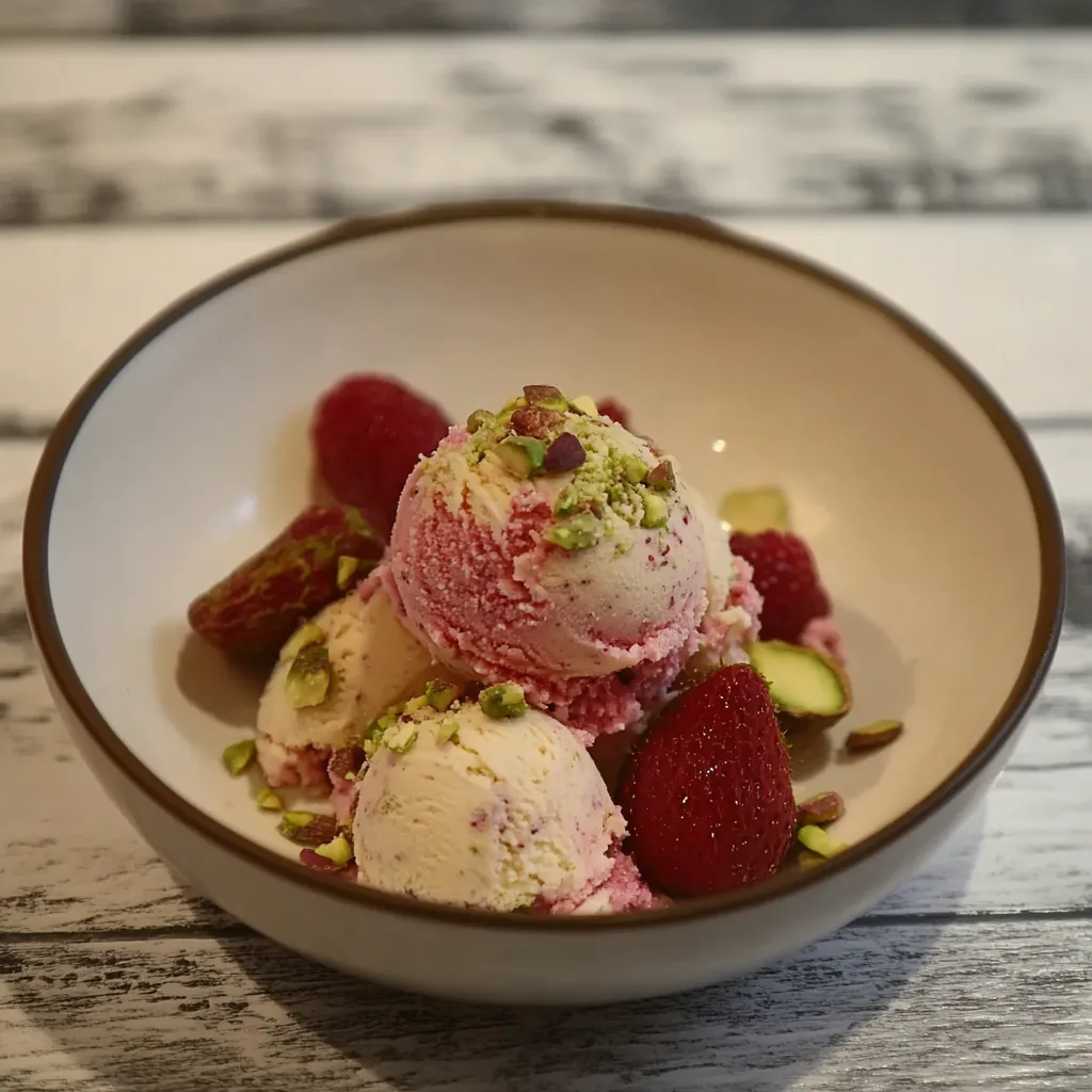 A bowl filled with berries like raspberries and strawberries.