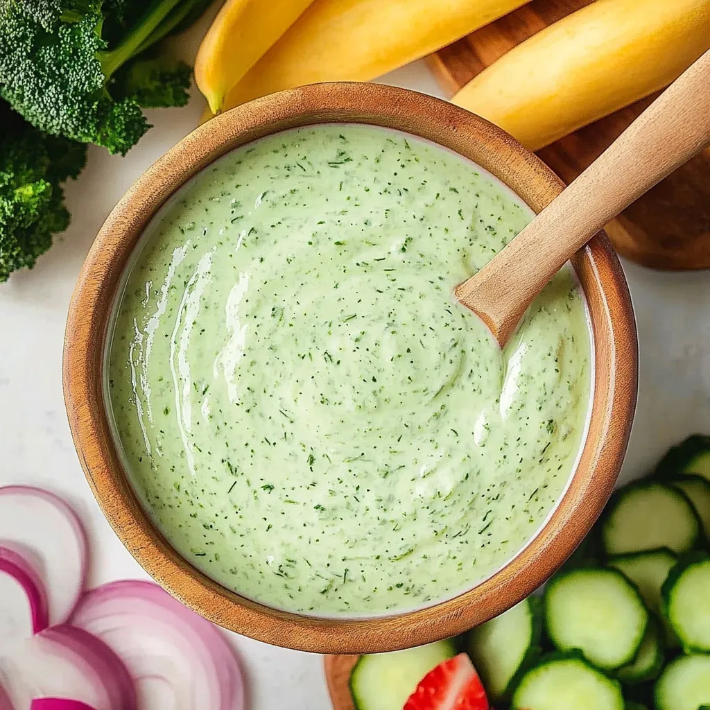 A bowl of green dip with a spoon in it.