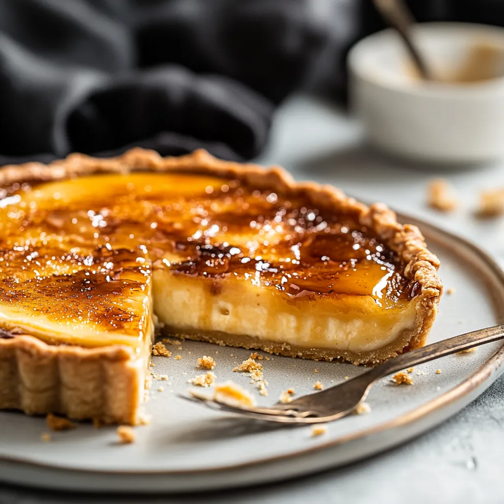 A slice of pie on a plate.