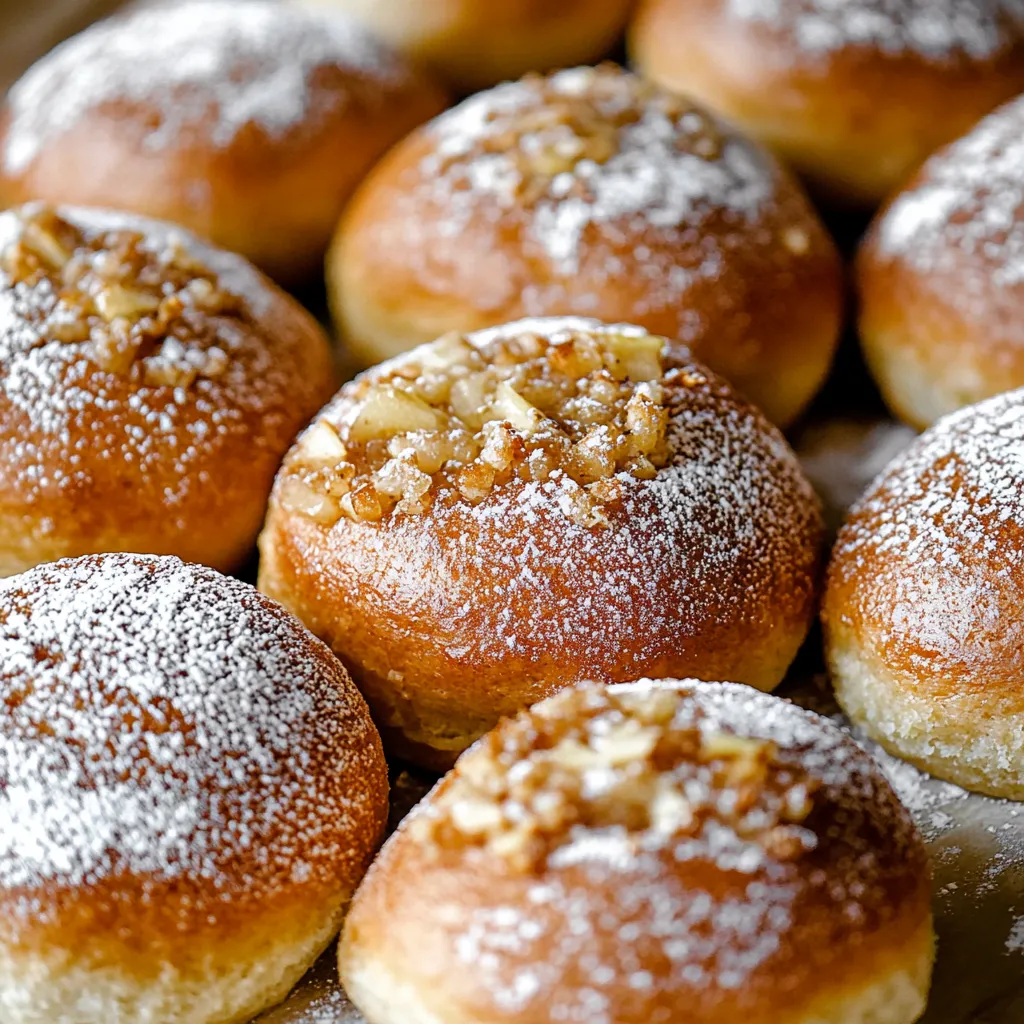 A plate of bread with nuts on top.